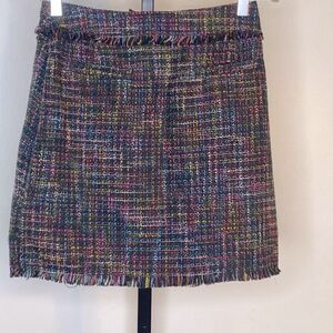 Black/Multi-colored tweeted skirt size 6 from H&M